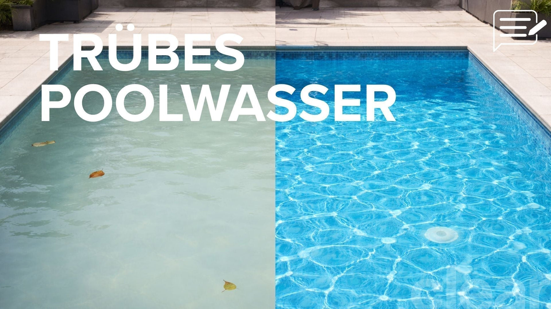 Trübes Poolwasser