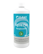 CLEAR Algizid Plus – schaumfreies Algenmittel ohne Schwermetalle zur Poolpflege, 1 Liter Flüssigkonzentrat.